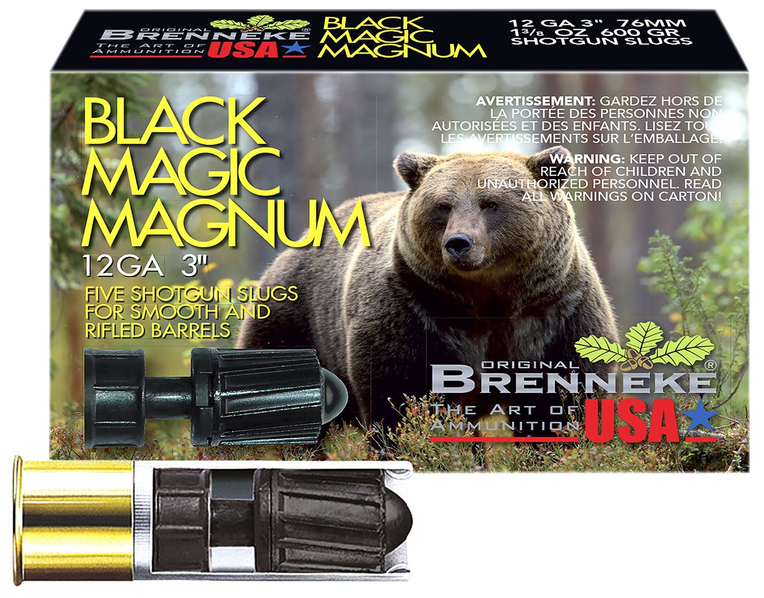 Brenneke SL123BMM Black Magic Magnum  12Gauge 3