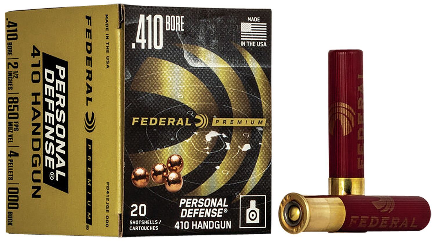 Federal PD412JGE000 Premium Personal Defense 410Gauge 2.50