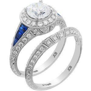 Blue & Silver Diamond Ring — Diamandel Diamonds — Allen, TX