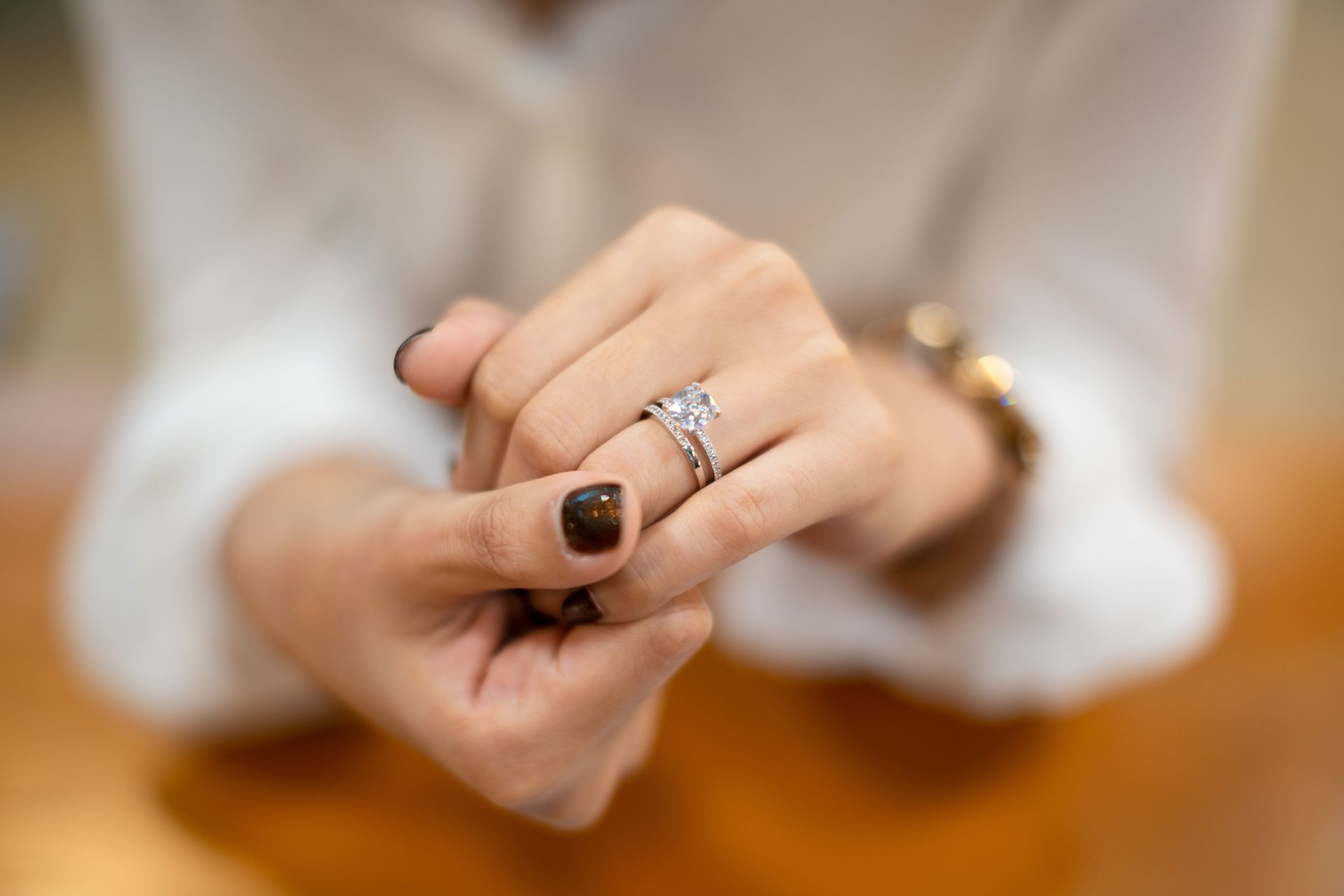 Woman Waring A Ring — Diamandel Diamonds — Allen, TX