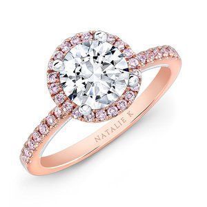 Rose Gold With Silver Diamond Ring — Diamandel Diamonds — Allen, TX