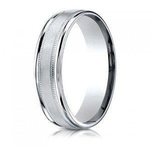 Wedding Ring With Details On Edges — Diamandel Diamonds — Allen, TX