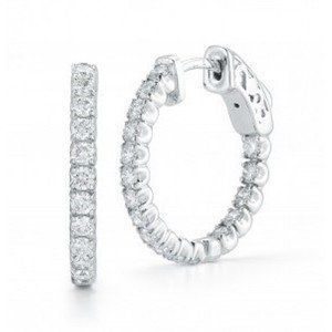 Round Silver Earrings — Diamandel Diamonds — Allen, TX