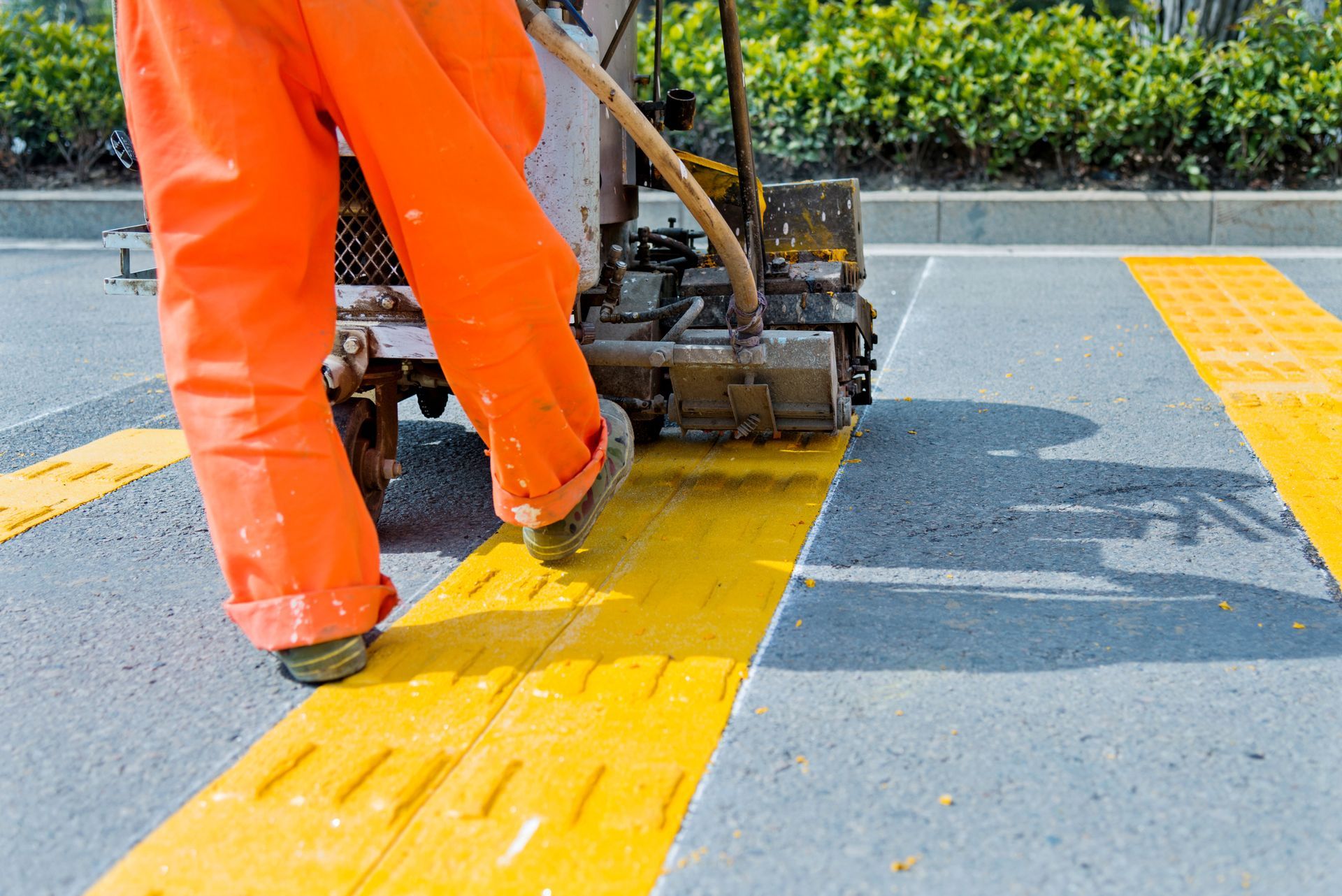 Carpark Line Marking — Latrobe, TAS — Clarkes Painting Services Pty Ltd