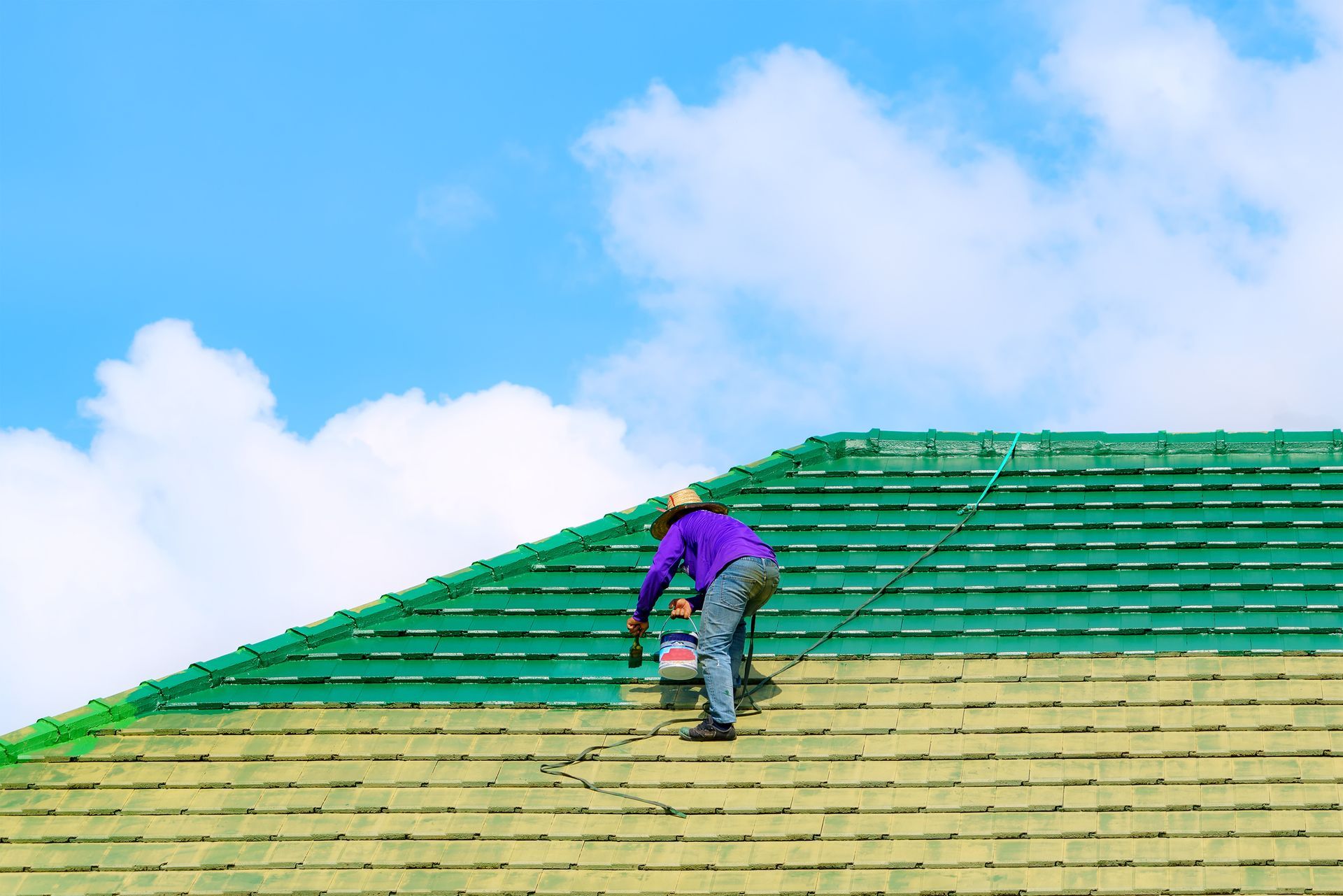 Roof Painting — Latrobe, TAS — Clarkes Painting Services Pty Ltd