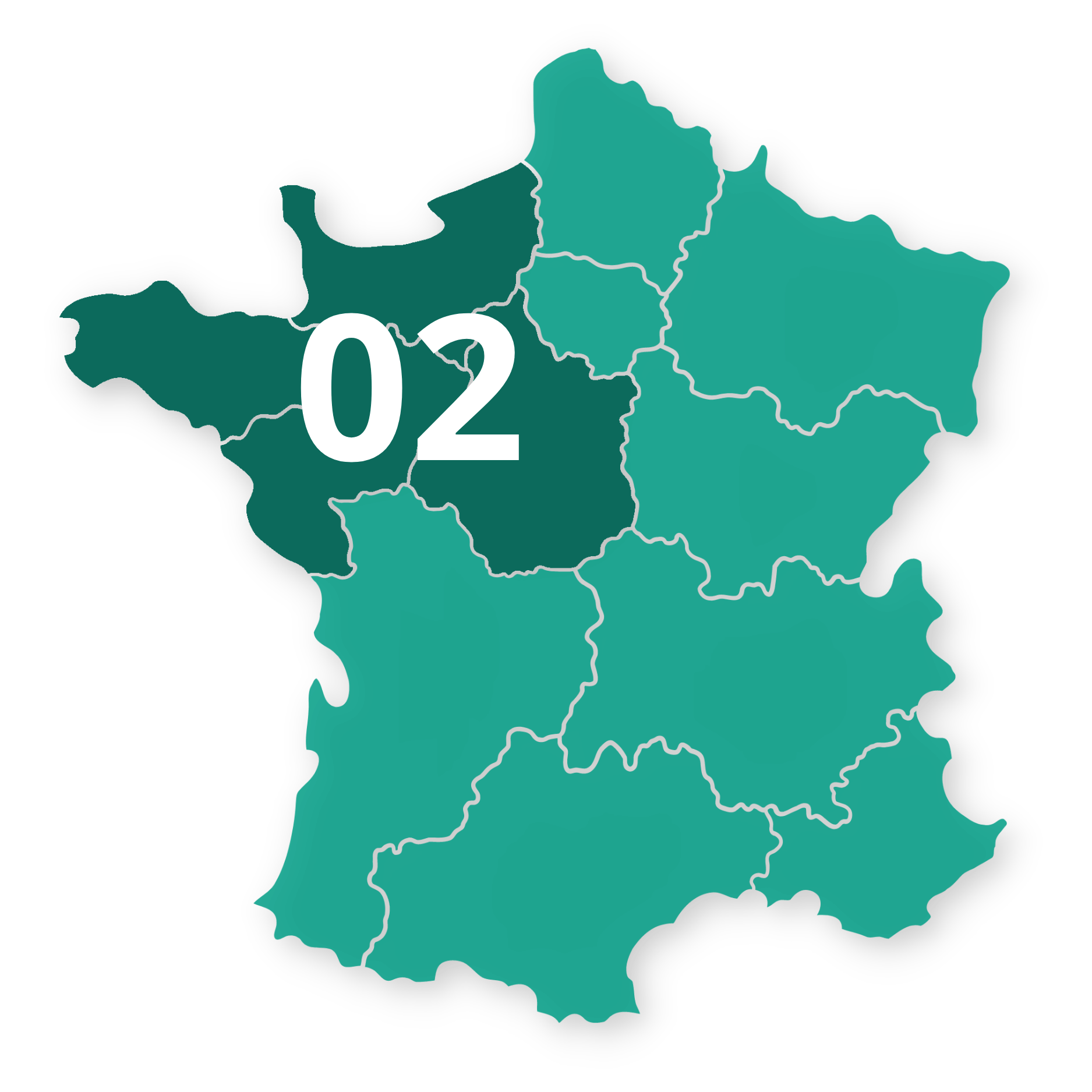 Numéro commençant par 02 dans la région nord-ouest