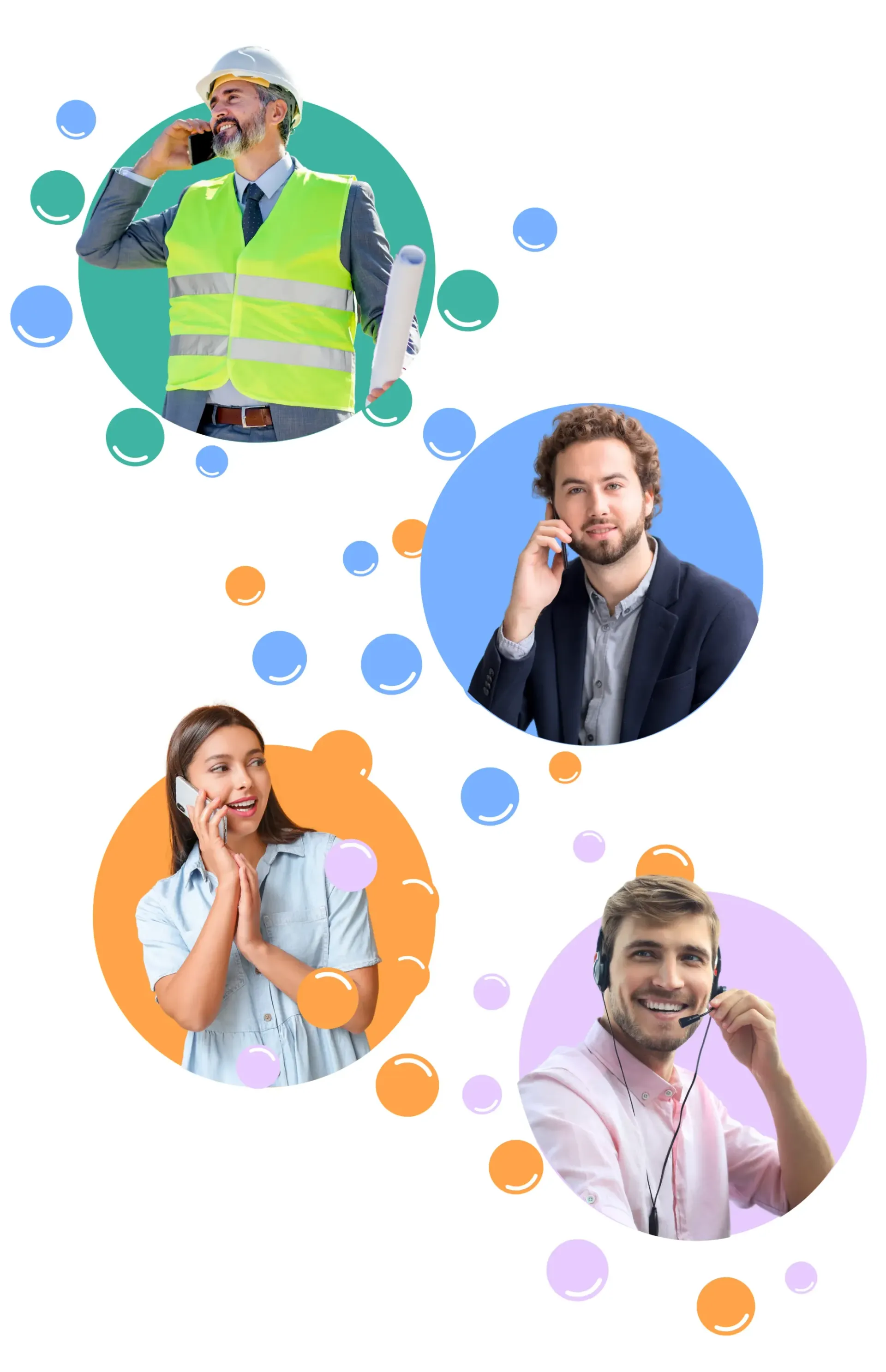 utilisateur qui decroche des appels telephonique