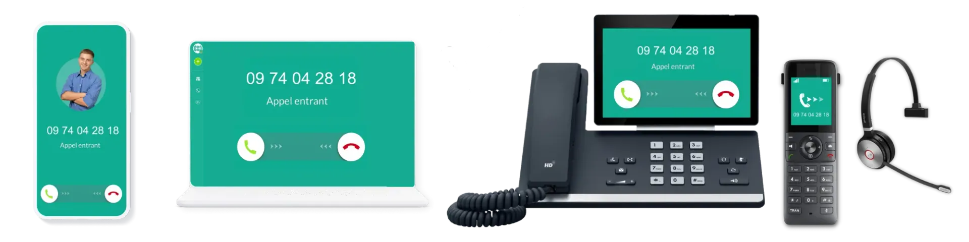 standard telephonique flexip smartphone ordinateur postes fixes