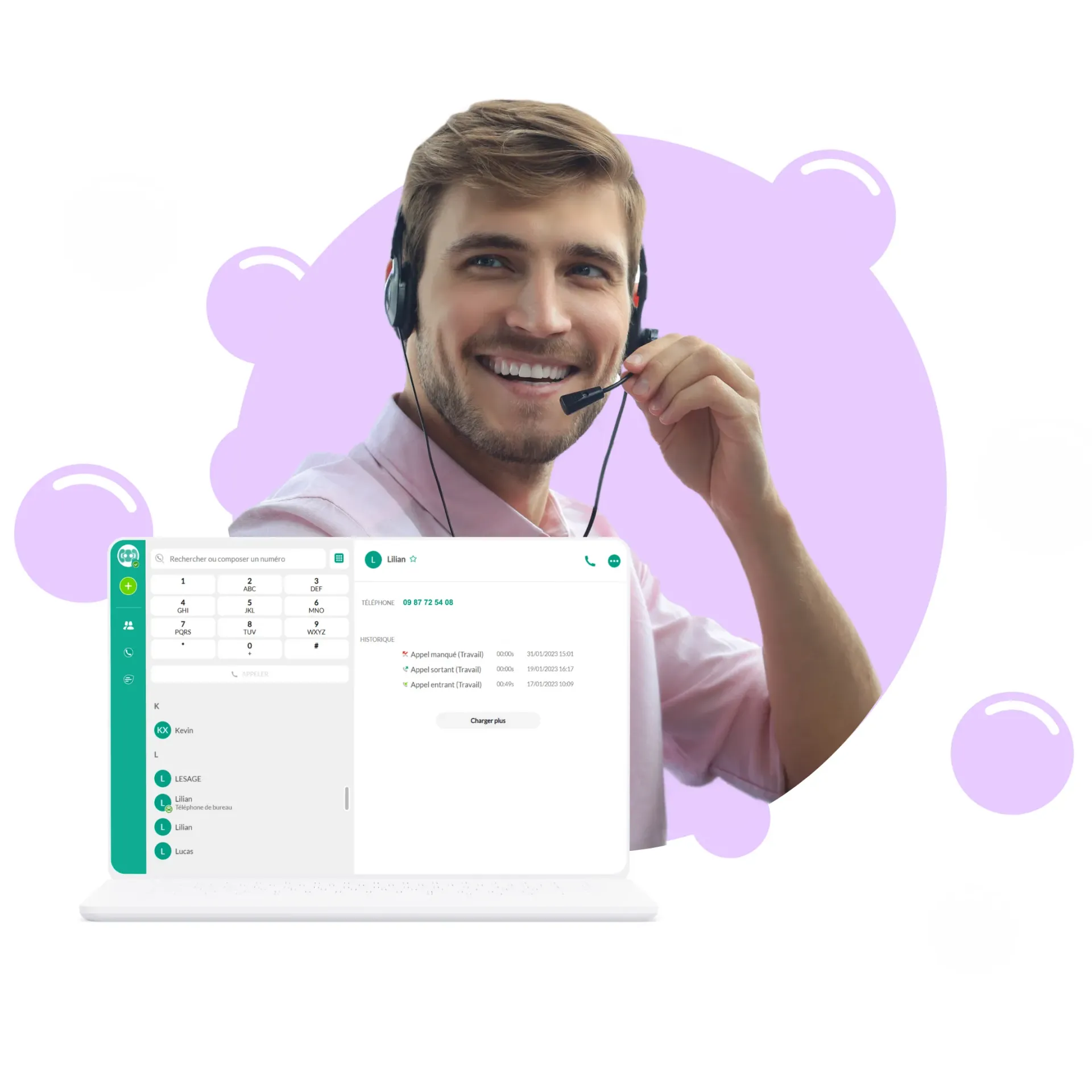 Des appels simplifiés et flexibles depuis un softphone ordinateur !