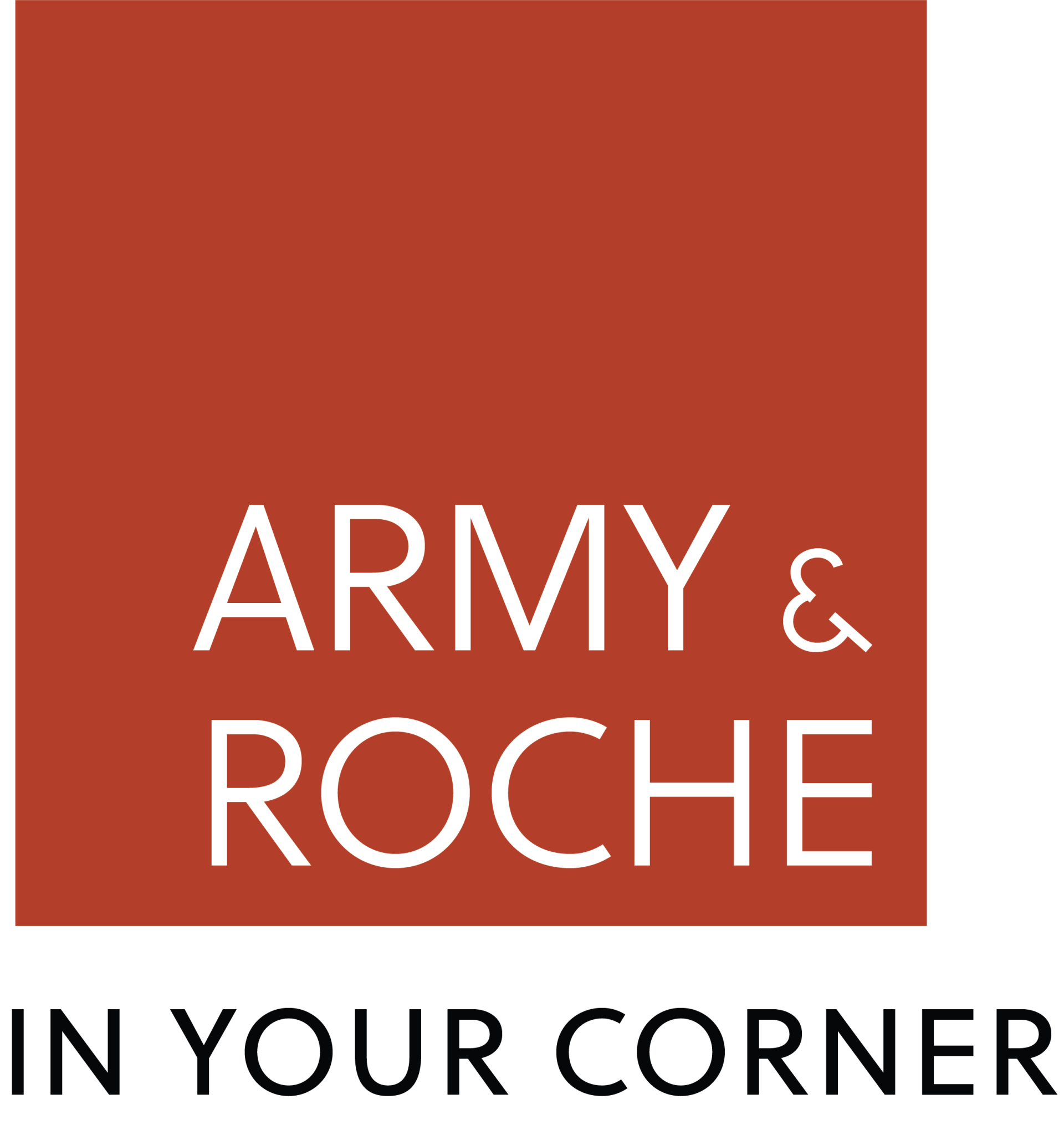 The logo for army & roche in your corner