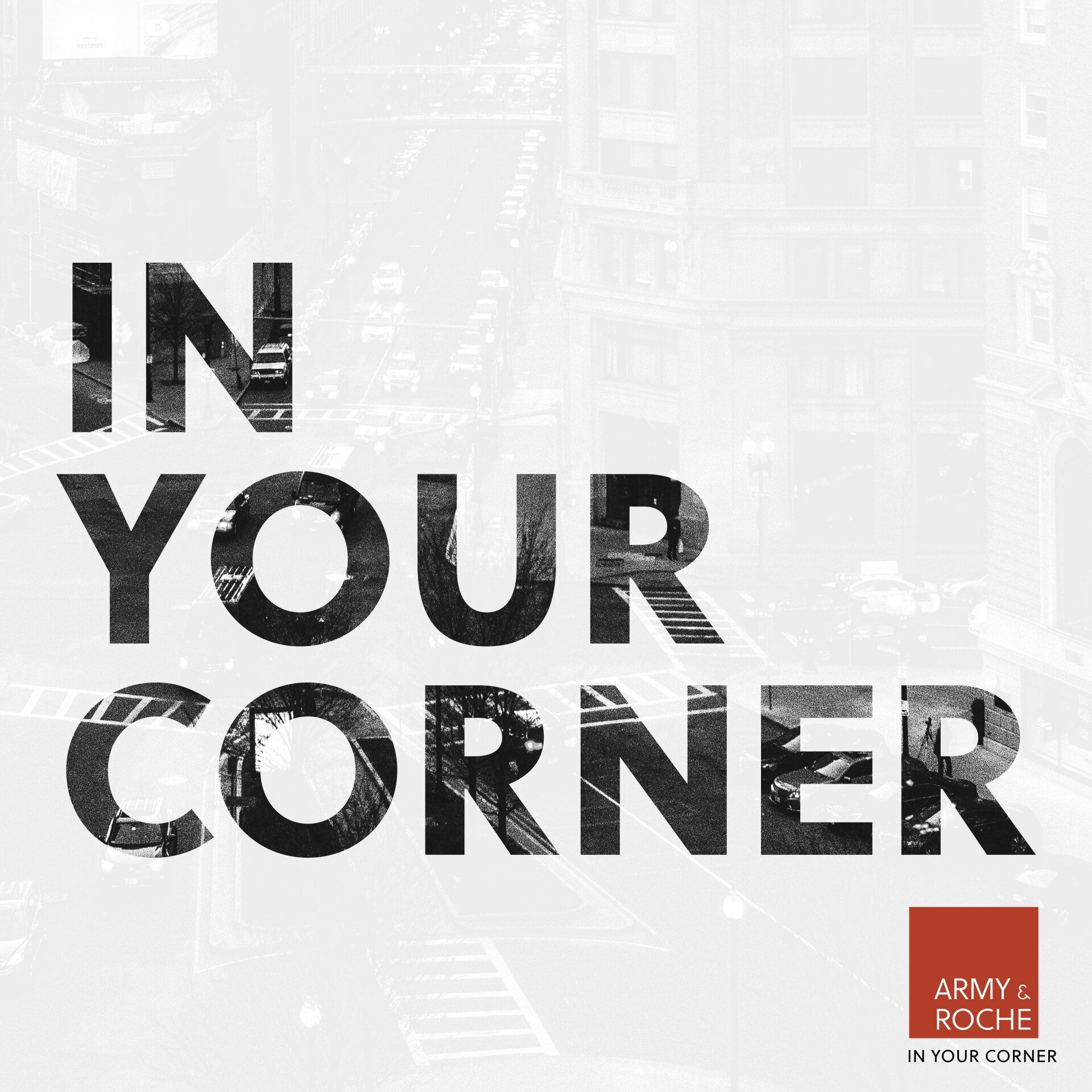 A poster that says in your corner on it