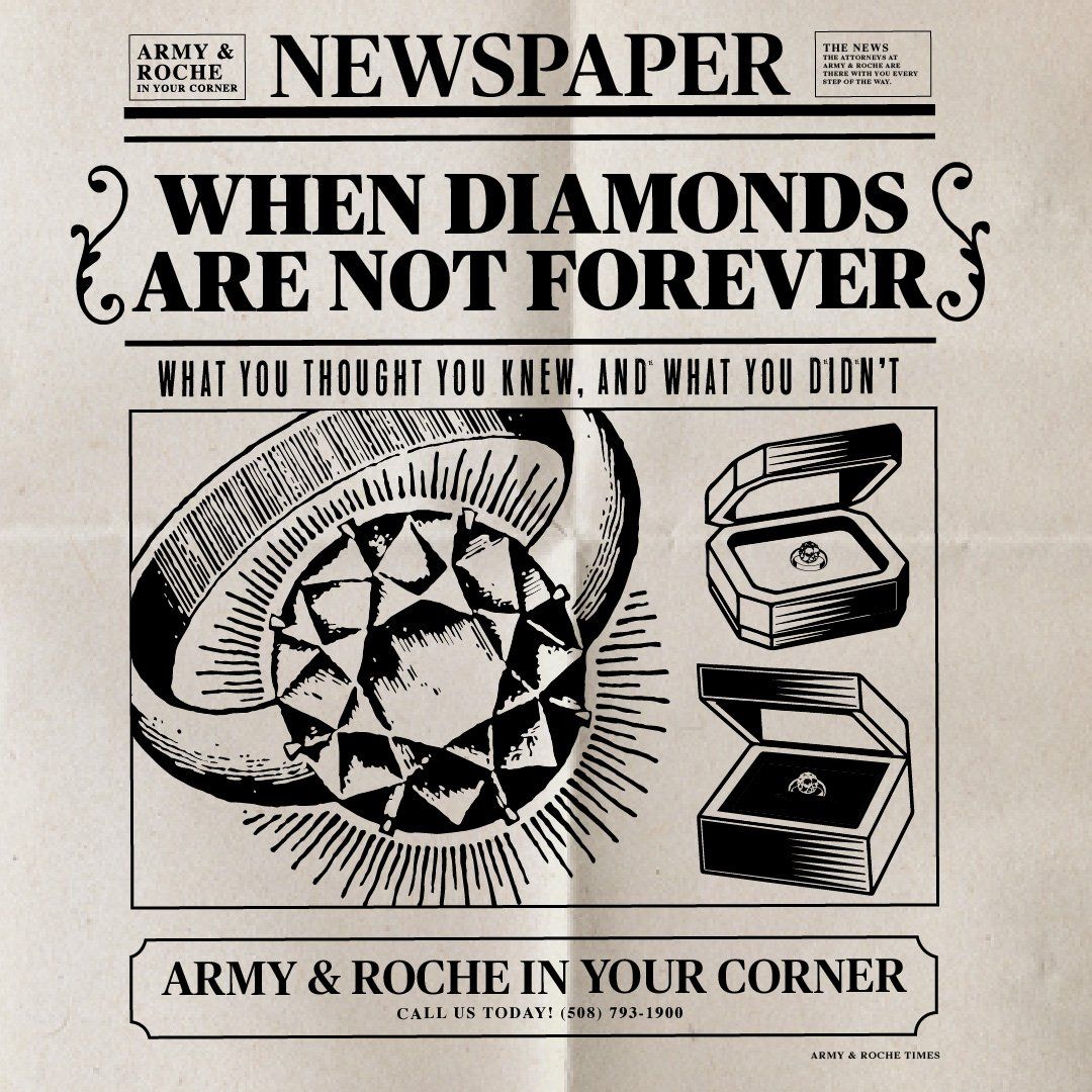 A newspaper that says when diamonds are not forever