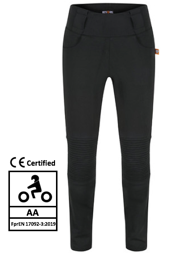 MotoGirl Ribbed Knee Leggings