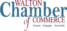 A logo for the walton chamber of commerce