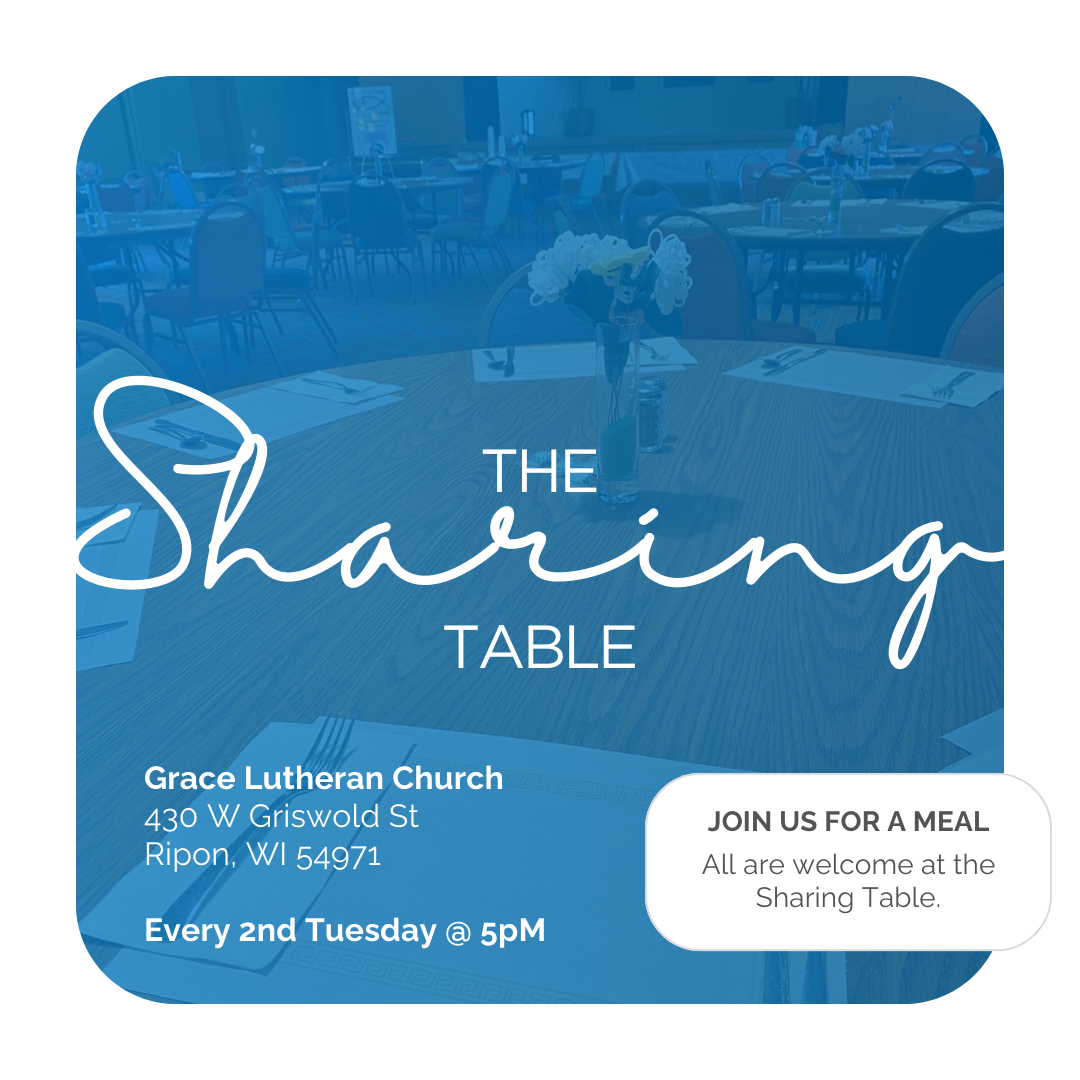 grace church sharing table in ripon wi