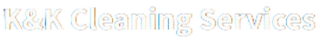 K&K Cleaning Services logo in light gray text on a white background