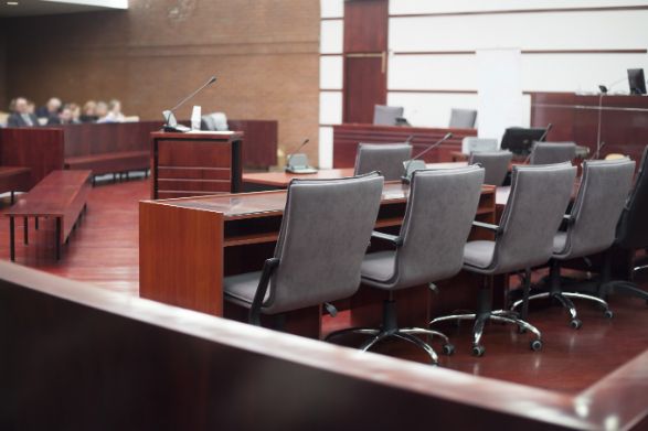 A Courtroom with A Lot of Chairs and Tables — Linda Emery & Associates In Tuggerah, NSW