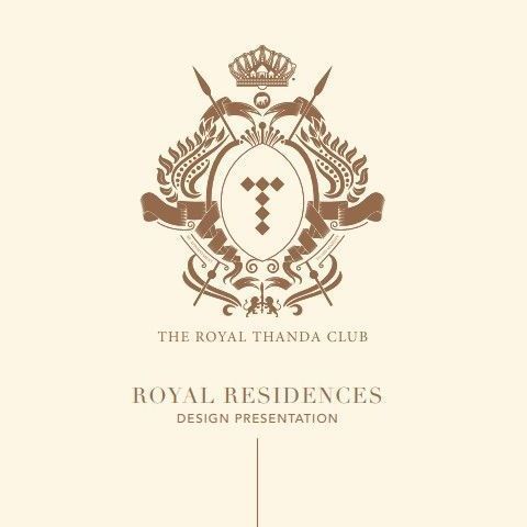 A logo for the royal residences design presentation
