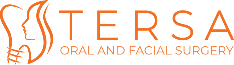 TERSA Oral and Facial Surgery logo with orange tooth and face outline on a white background