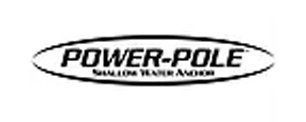 Logo for Power-Pole Shallow Water Anchor featuring brand text inside an oval.