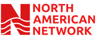 North American Network logo in red with stylized wave and geometric icon | Suburban Wrench