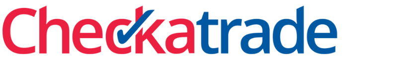 Checkatrade logo: red text with a blue check mark.