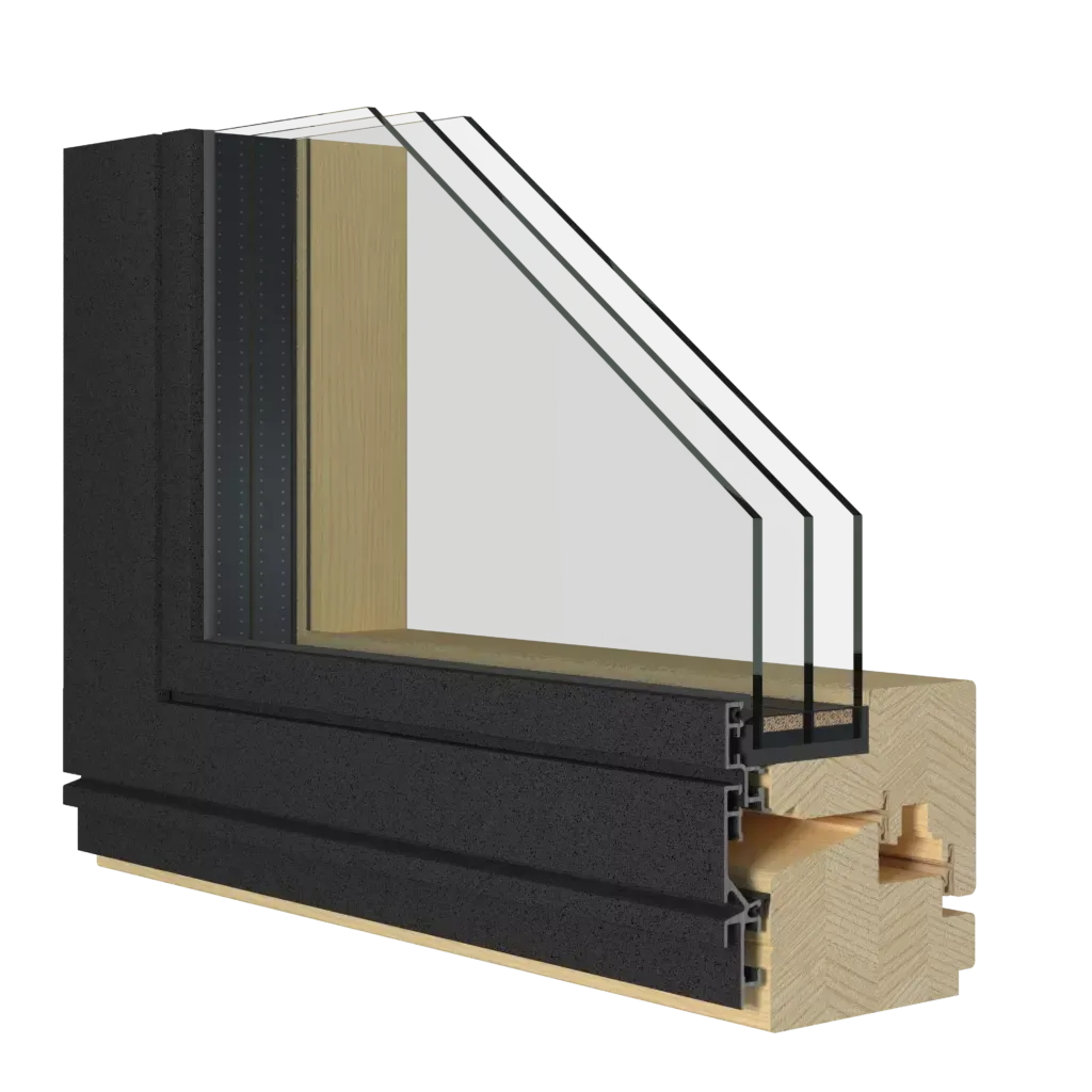 Tilt and Turn Alu clad Window 