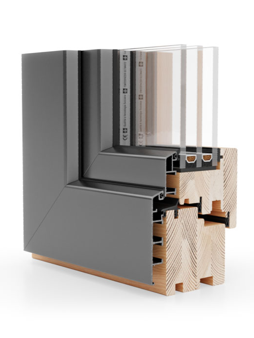 Tilt and Turn Alu clad Window / Classic