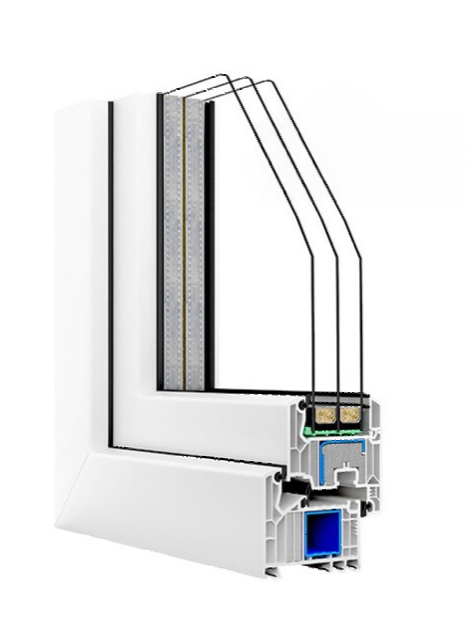 DPQ-82-Thermo / Tilt and Turn Alu clad Window