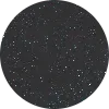 A black circle with white stars in it on a white background.