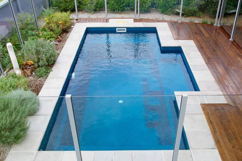 Aerial view of pool