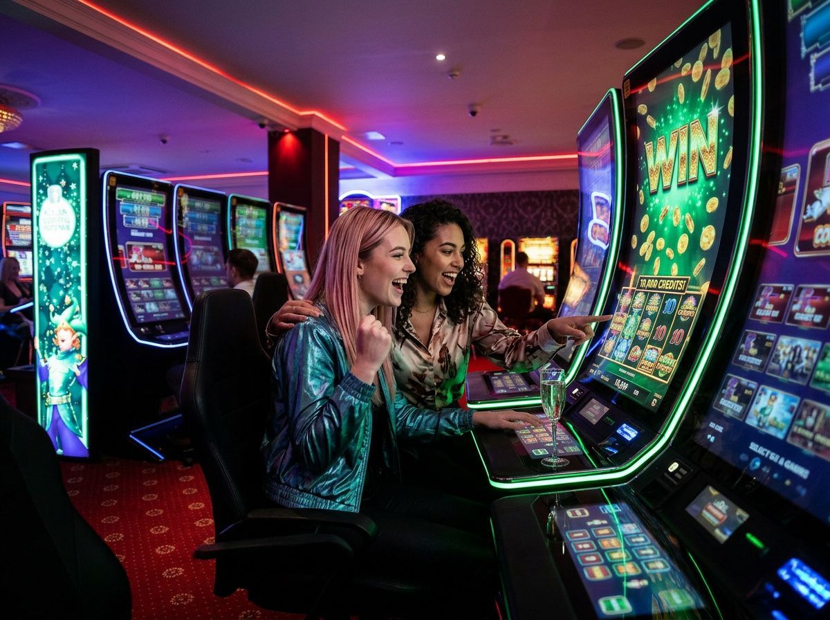 Player at casino table in warm ambient light