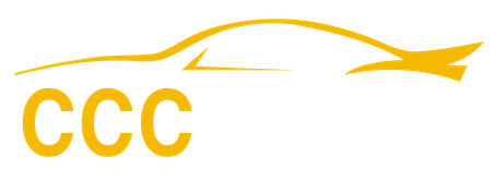 Gold CCC logo with a stylized car outline above it