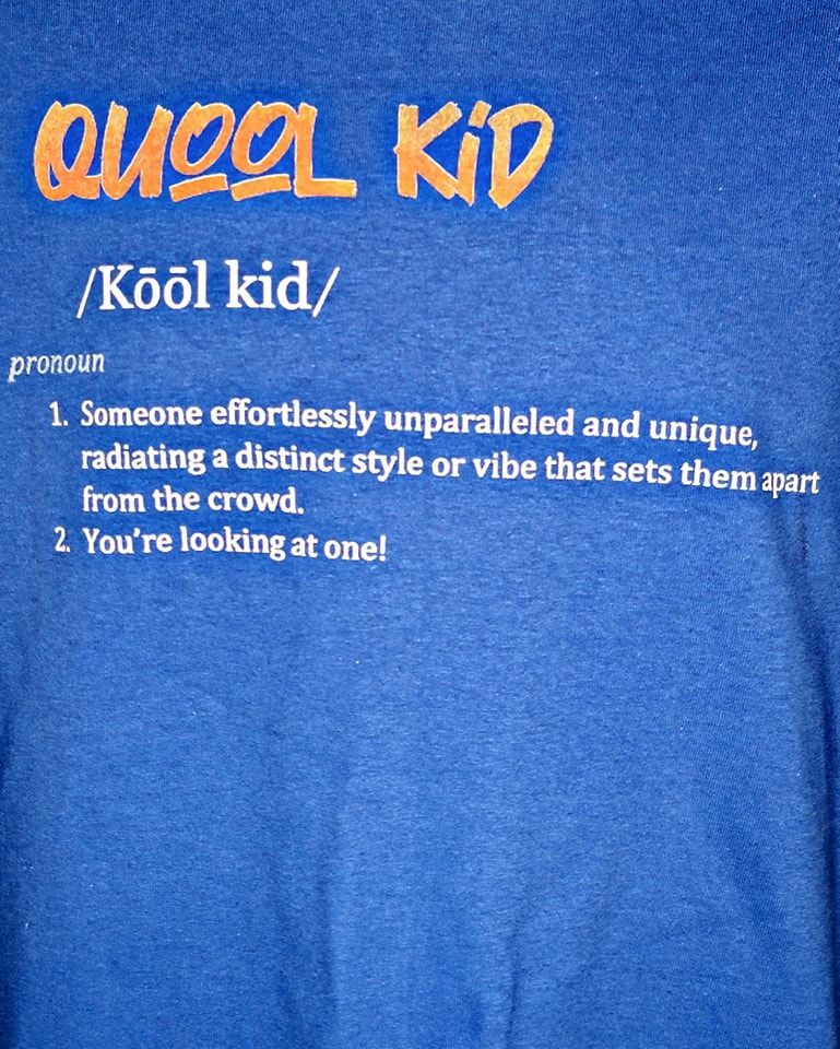 Definition Of A Quool Kid - Blue T-shirt