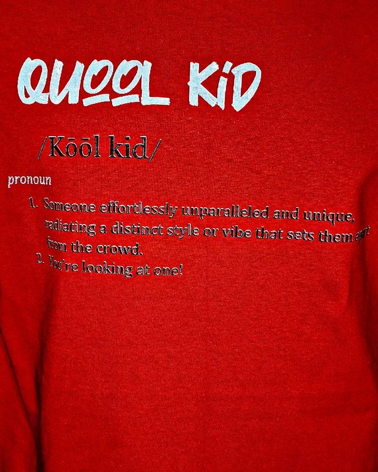 Definition Of A Quool Kid - Red T-shirt