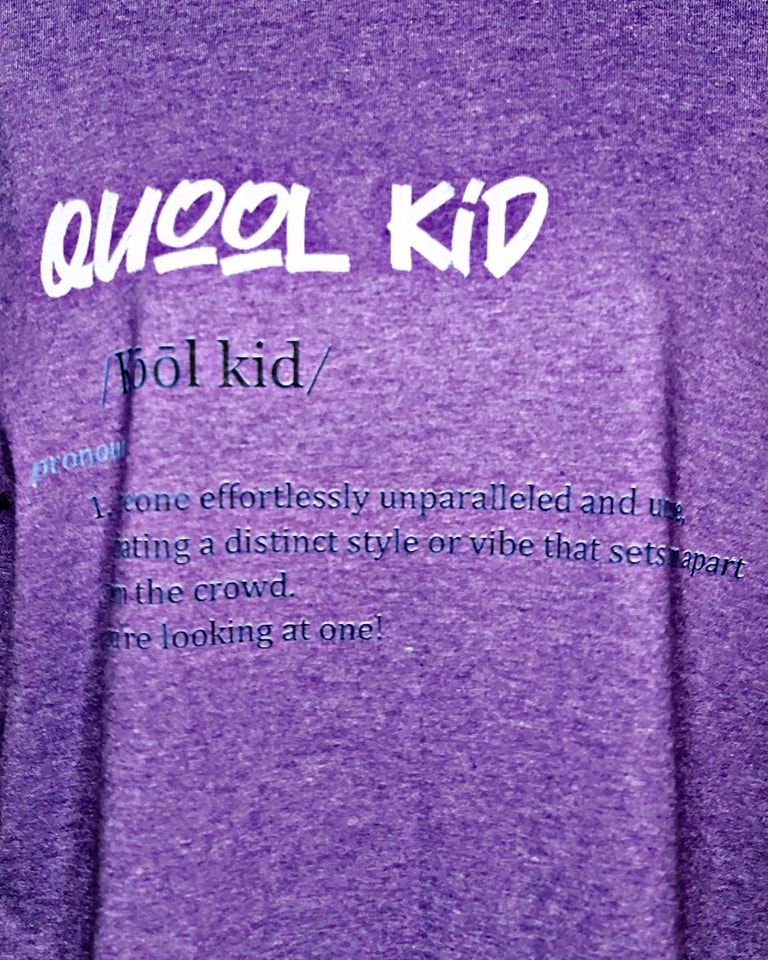 Definition Of A Quool Kid - Heather Purple T-shirt