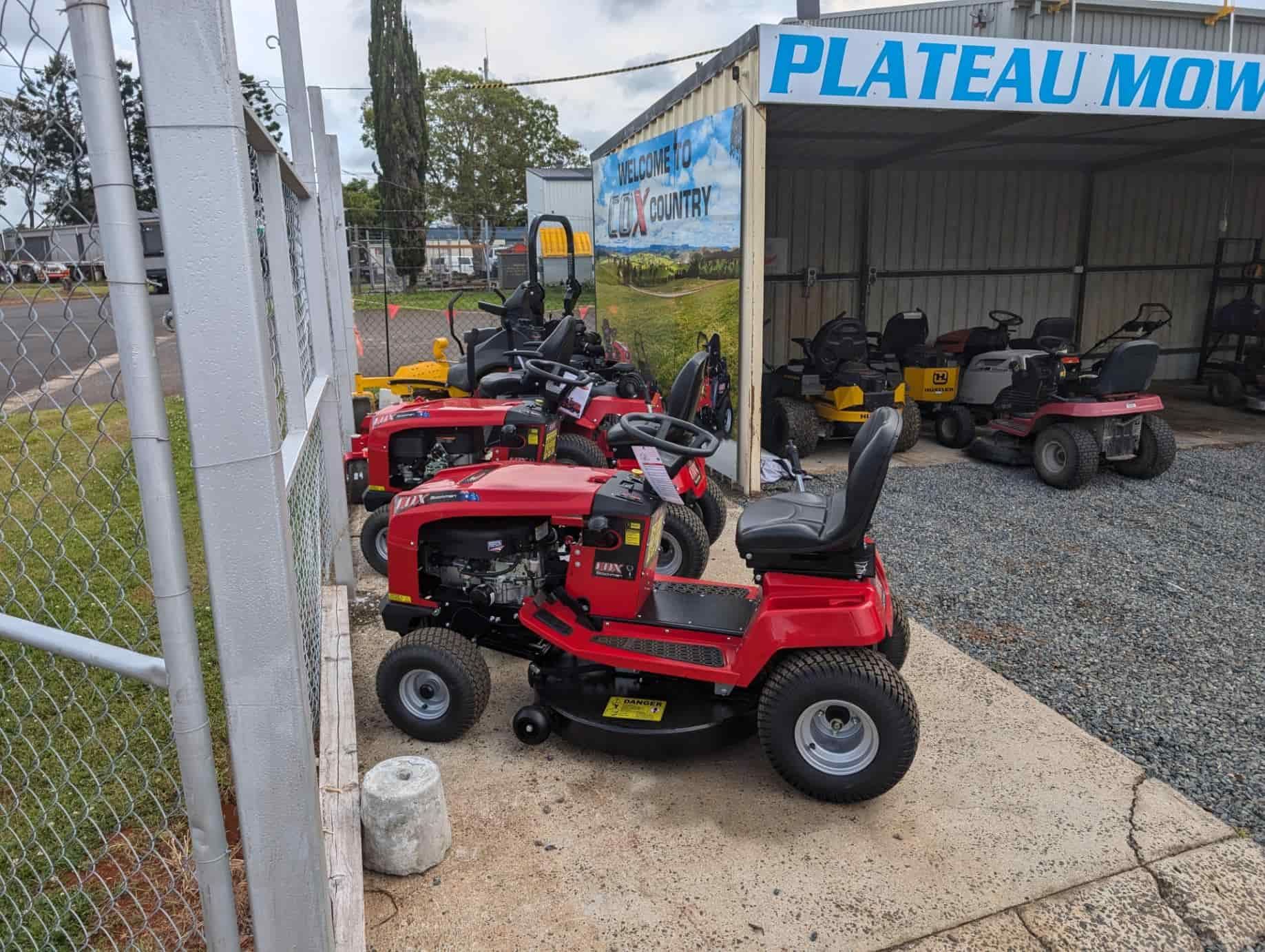 A Row Of Lawn Mowers Are Parked In Front Of A Building 
View on Google Maps — Plateau Mower Repairs In Alstonville, NSW