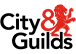 City & Guilds logo with black text and a red lion.