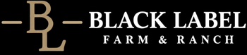 A black and white logo for black label commercial group
