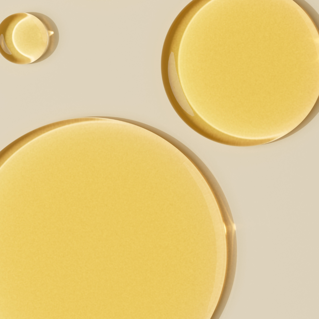 Close up image of oil droplets