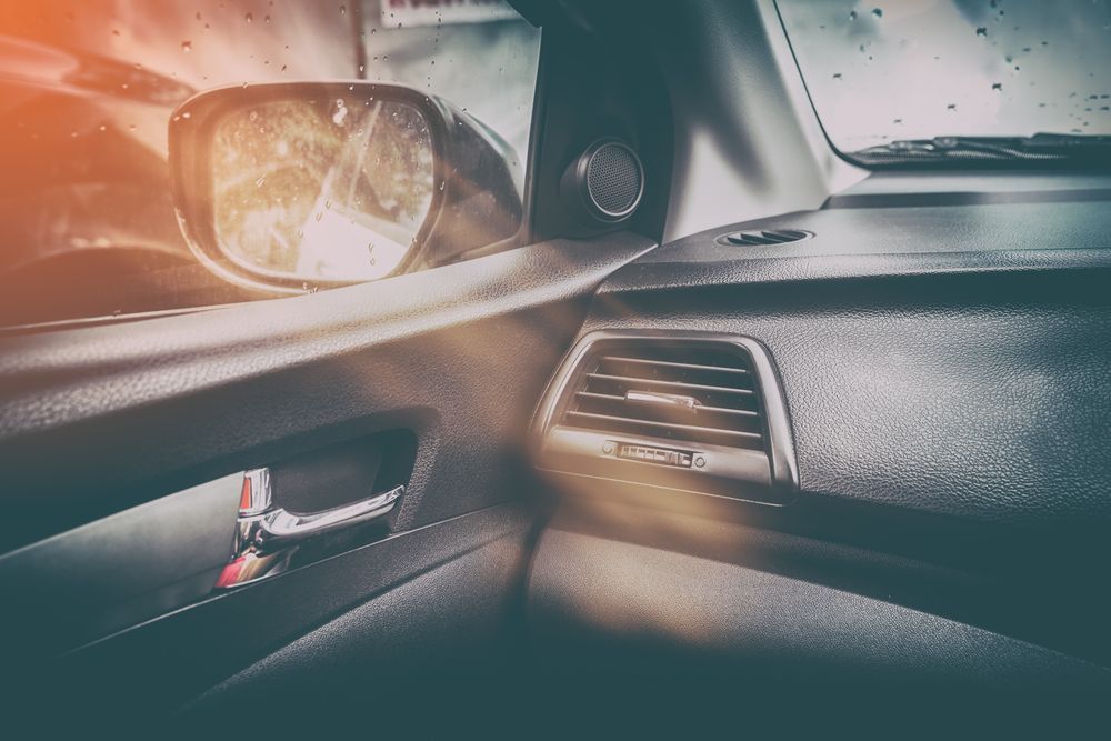 Interior View of a Dark Car Cabin — Priest Airconditioning in Tumut, NSW
