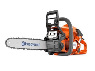 A husqvarna chainsaw is shown on a white background.
