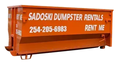 20-yard roll off dumpster rental in Whitney TX