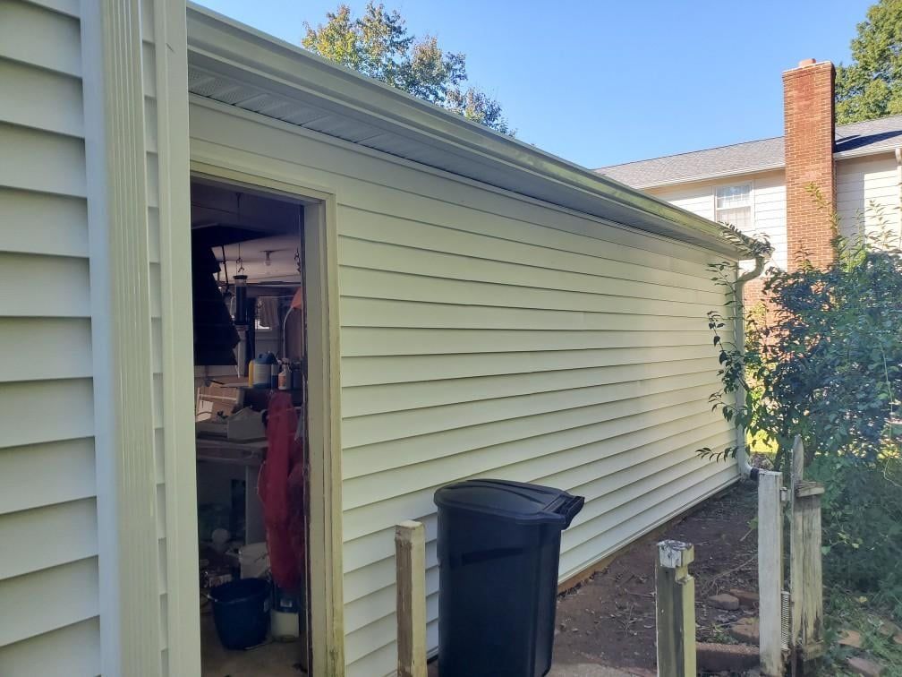 newly installed siding