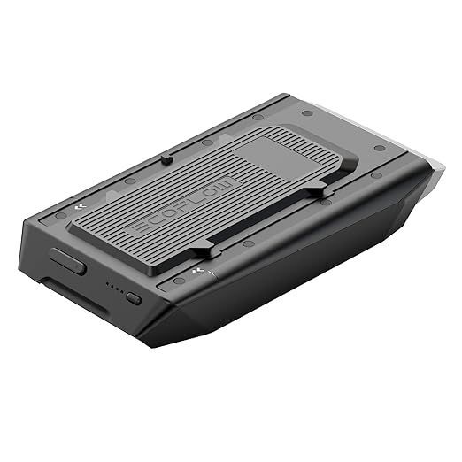 Black portable power station with the brand name 