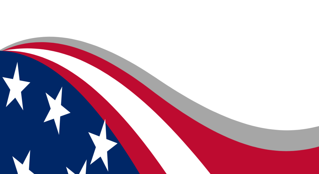American flag wave with stars and stripes.