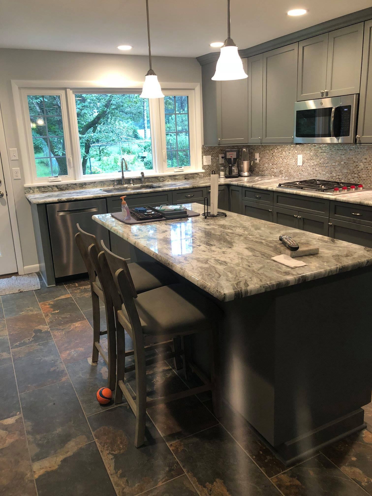 kitchen interior new luxury home