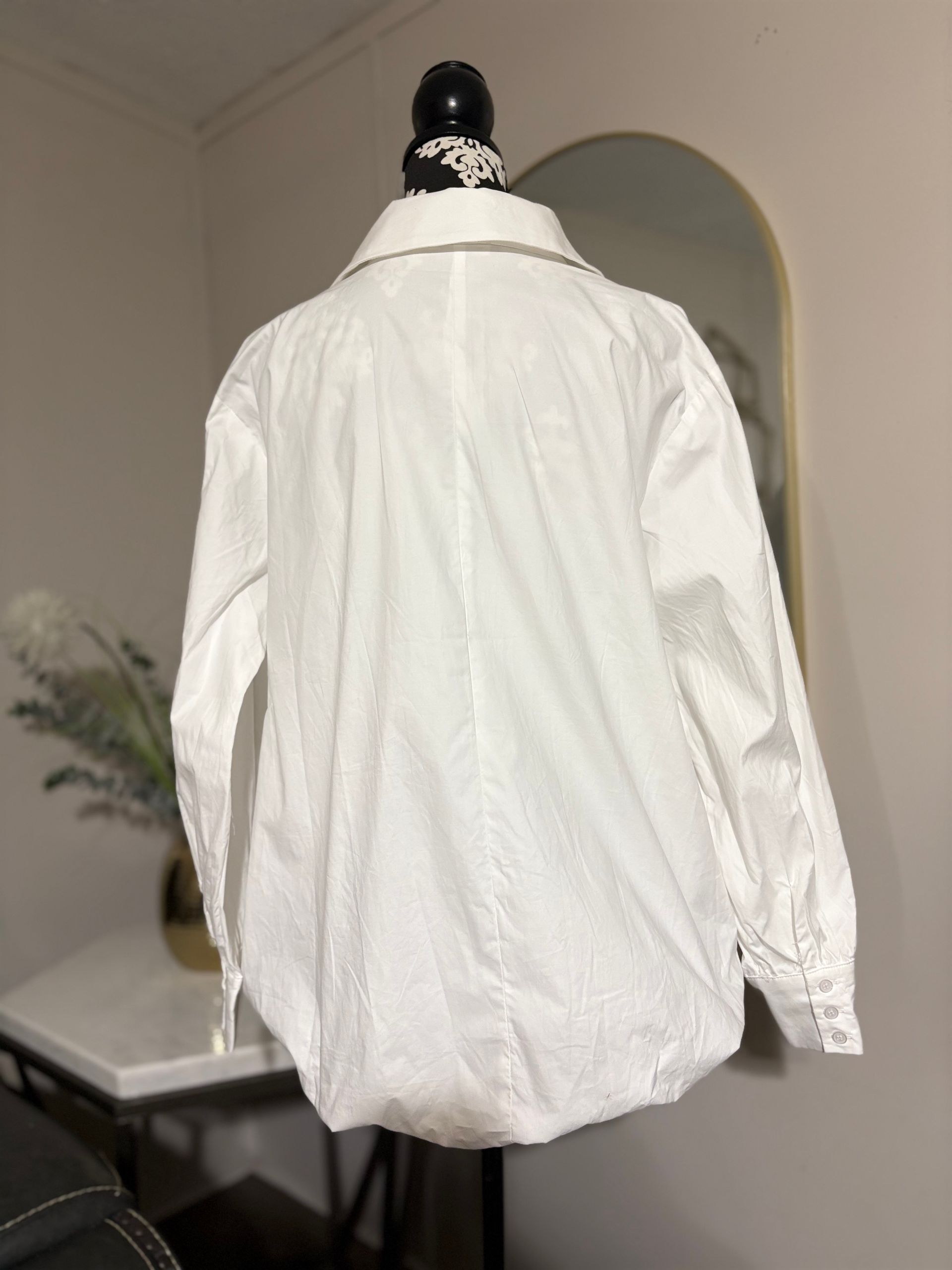 Puffy White Blouse