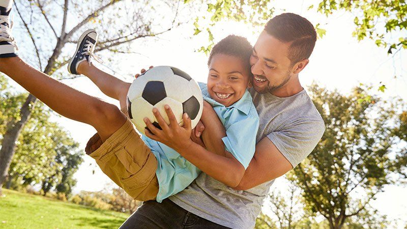Family Law - Dad playing with son