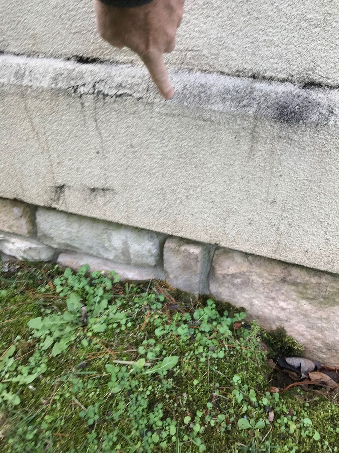 Foundation Settlement, Sinking, Crumbling, Chipping